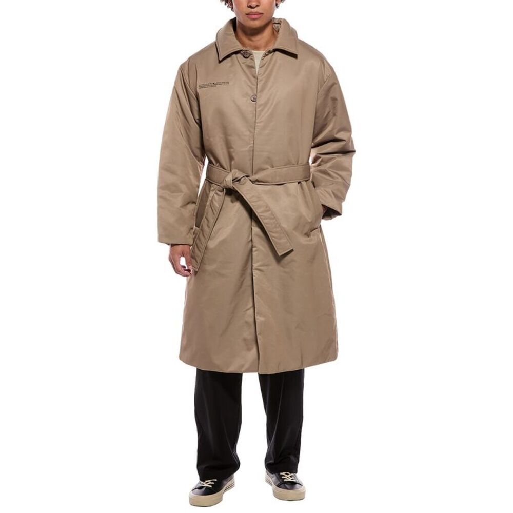 Pangaia Mens  Coat, Brown